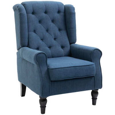 HOMCOM Button-Tufted Accent Chair With High Wingback, Rounded Cushioned Armrests And Thick Padded Seat 11 HOMCOM Button-Tufted Accent Chair With High Wingback, Rounded Cushioned Armrests And Thick Padded Seat - Image 9