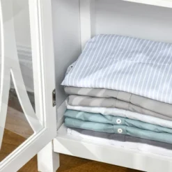 HOMCOM Sideboard, Buffet Cabinet With Adjustable Shelves, Credenza With 4 Glass Doors, White 10 HOMCOM Sideboard, Buffet Cabinet With Adjustable Shelves, Credenza With 4 Glass Doors, White -Homcom GUEST 007e3a7f 2b9e 4b85 9793 69778d47247c