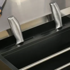 HOMCOM Rolling Kitchen Island Utility Trolley, Storage Cart On Wheels With Drawer, Spice Rack, Black -Homcom GUEST 037a0180 4816 4876 b155 83ddd98b3ca7