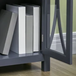 HOMCOM Elegant Kitchen Sideboard, Buffet Cabinet With Storage, Adjustable Shelves For Living Room, Study, 4 Glass Doors, Gray 11 HOMCOM Elegant Kitchen Sideboard, Buffet Cabinet With Storage, Adjustable Shelves For Living Room, Study, 4 Glass Doors, Gray -Homcom GUEST 03f4acb3 be3b 4e73 b07b 9c818a3dfa47