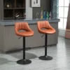 HOMCOM Modern Bar Stools Set Of 2 Swivel Bar Height Barstools Chairs With Adjustable Height, Round Heavy Metal Base, And Footrest 2 HOMCOM Modern Bar Stools Set Of 2 Swivel Bar Height Barstools Chairs With Adjustable Height, Round Heavy Metal Base, And Footrest -Homcom GUEST 066cb4b0 8162 49f7 b17e bb4a5368788e
