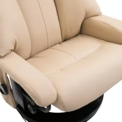 HOMCOM Recliner With Ottoman Footrest, Recliner Chair With Vibration Massage, Faux Leather And Swivel Wood Base For Living Room And Bedroom 13 HOMCOM Recliner With Ottoman Footrest, Recliner Chair With Vibration Massage, Faux Leather And Swivel Wood Base For Living Room And Bedroom -Homcom GUEST 06d79a96 887a 4477 b388 7a11076da719
