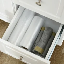 HOMCOM Kitchen Island With Drop Leaf, Rolling Kitchen Cart On Wheels With 3 Drawers, Cabinet, Natural Wood Top, Spice Rack And Towel Rack, White 10 HOMCOM Kitchen Island With Drop Leaf, Rolling Kitchen Cart On Wheels With 3 Drawers, Cabinet, Natural Wood Top, Spice Rack And Towel Rack, White -Homcom GUEST 0800df35 6391 467b b26c 6140ceee0371