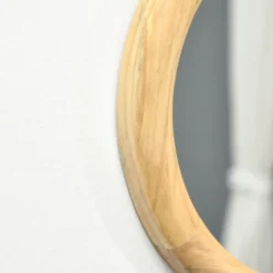 HOMCOM Set Of 3 Wood Wall Mirror, Home Modern Round Mirror For Wall In Living Room, Bedroom, Natural 11 HOMCOM Set Of 3 Wood Wall Mirror, Home Modern Round Mirror For Wall In Living Room, Bedroom, Natural -Homcom GUEST 08291738 4949 467f 9424 c2f5d38fc8d1