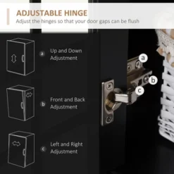 HOMCOM Kitchen Buffet With Hutch, Storage Pantry With 3 Cabinets, 2 Open Shelves And Large Countertop 13 HOMCOM Kitchen Buffet With Hutch, Storage Pantry With 3 Cabinets, 2 Open Shelves And Large Countertop -Homcom GUEST 09547cbf fd51 4fa9 8c0a b5db103833db