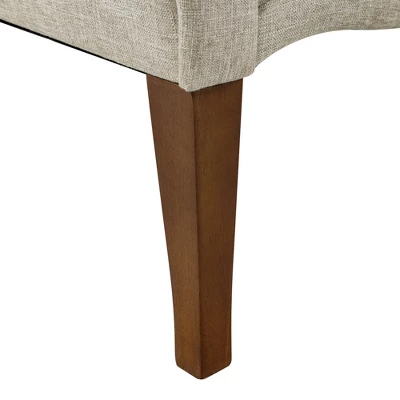 HOMCOM Traditional Style Entryway Bed End Shoe Bench With Button Tufted And Rounded Arm For Living Room 6 HOMCOM Traditional Style Entryway Bed End Shoe Bench With Button Tufted And Rounded Arm For Living Room - Image 4