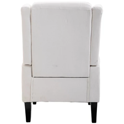 HOMCOM Button-Tufted Accent Chair With High Wingback, Rounded Cushioned Armrests And Thick Padded Seat 8 HOMCOM Button-Tufted Accent Chair With High Wingback, Rounded Cushioned Armrests And Thick Padded Seat - Image 6