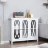 HOMCOM Sideboard, Buffet Cabinet With Storage, Adjustable Shelves, Credenza With 3 Glass Doors For Living Room, Study, White 2 HOMCOM Sideboard, Buffet Cabinet With Storage, Adjustable Shelves, Credenza With 3 Glass Doors For Living Room, Study, White -Homcom GUEST 0b2bdf13 ec29 4134 ab32 47dd62123e5a