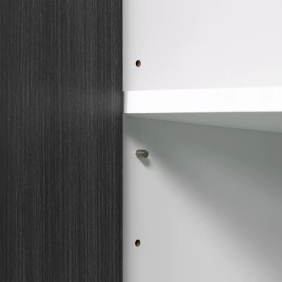 HOMCOM Storage Sideboard, Buffet Cabinet With Adjustable Shelf, Free Standing 2-Door Kitchen Cupboard For Dining Room, Hallway, Grey 7 HOMCOM Storage Sideboard, Buffet Cabinet With Adjustable Shelf, Free Standing 2-Door Kitchen Cupboard For Dining Room, Hallway, Grey - Image 5