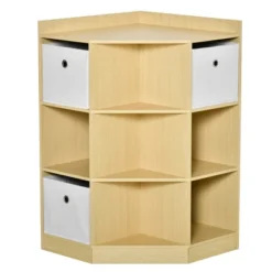 HOMCOM Wooden Kids Cabinet Freestanding Corner Storage Drawer Toys Clothes Books Organizer Dresser Children Bookcase Display Shelf Wardrobe For Bedroom With Anti-toppling Hardware Drawers 18 HOMCOM Wooden Kids Cabinet Freestanding Corner Storage Drawer Toys Clothes Books Organizer Dresser Children Bookcase Display Shelf Wardrobe For Bedroom With Anti-toppling Hardware Drawers -Homcom GUEST 0f201a54 ea39 4b30 9cb0 bb2bfdb37fae