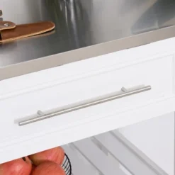 HOMCOM Kitchen Island With Stainless Steel Top, Traditional Kitchen Island With Storage, 2-Tier Open Shelves, Drawers, White 11 HOMCOM Kitchen Island With Stainless Steel Top, Traditional Kitchen Island With Storage, 2-Tier Open Shelves, Drawers, White -Homcom GUEST 10fe3709 199f 4bc5 b6a4 7a8903de6861