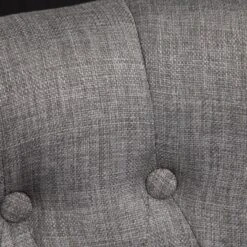 HOMCOM Upholstered Armless Fabric Loveseat With Button Tufted Design For Living Room With Wood Legs -Homcom GUEST 11f89e99 835a 4776 beb9 a5d9214e47ce