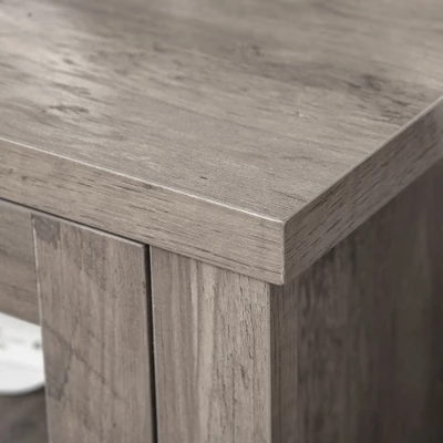 HOMCOM Modern TV Stand, Entertainment Center With Shelves And Cabinets For Flatscreen TVs Up To 60" For Bedroom, Living Room, Gray Wash 6 HOMCOM Modern TV Stand, Entertainment Center With Shelves And Cabinets For Flatscreen TVs Up To 60" For Bedroom, Living Room, Gray Wash - Image 4