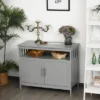 HOMCOM Kitchen Sideboard, Buffet Cabinet, Wooden Storage Console Table With 2-Level Cabinet And Open Shelf, Gray 2 HOMCOM Kitchen Sideboard, Buffet Cabinet, Wooden Storage Console Table With 2-Level Cabinet And Open Shelf, Gray -Homcom GUEST 13cd27a9 7340 47a0 a0a5 d052c39a735a