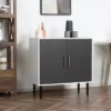 HOMCOM 2-Door Storage Cabinet With Adjustable Shelf, Free Standing Accent Sideboard And Buffet For Kitchen Or Hallway, Grey / White 2 HOMCOM 2-Door Storage Cabinet With Adjustable Shelf, Free Standing Accent Sideboard And Buffet For Kitchen Or Hallway, Grey / White -Homcom GUEST 1600f2e3 e4cd 4609 8b2c ff663a62f638
