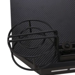 HOMCOM 47" Racing Style Gaming Desk, Z-Shaped Computer Table With LED Lights, Swivel Cup Holder, Headphone Hook And Cable Management Holes, Black -Homcom GUEST 16850e0f 3a2c 4389 9ec2 cdeb174649e0