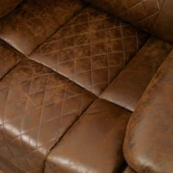 HOMCOM Overstuffed Manual Recliner Chair With Thick Sponge Padded Headrest And Armrest, And Rocking Function, Brown -Homcom GUEST 1c64c861 8910 44f4 bb84 5469f19bebe5