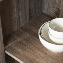 HOMCOM Freestanding Kitchen Pantry Storage With 2 Large Cabinets, 4 Shelves, Framed Glass Doors And Anti-Toppling Design -Homcom GUEST 1cbaff1b 1024 4c0d 8c00 1fe80b66c278