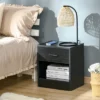HOMCOM Modern Nightstand, Accent End Table With Drawer And Storage Shelf, Sofa Side Table For Living Room Or Bedroom -Homcom GUEST 1f771ff7 73fe 4cb1 bae6 da0b81b428c1