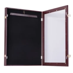 HOMCOM 35” X 26” UV-Resistant Sports Jersey Frame Display Case - Cherry Brown -Homcom GUEST 219ee2c0 7ca6 4dda 8a15 7188678d3371