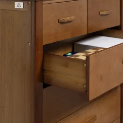 HOMCOM Tall Dresser For Bedroom, 6 Drawer Dresser, Chest Of Drawers With Bamboo Frame, Brown -Homcom GUEST 2222aaed cc83 492e 86b8 8d52afdc092a