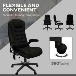 HOMCOM 6 Point Vibrating Massage Office Chair With Heat, Linen High Back Executive Office Chair With Reclining Backrest, Armrests 14 HOMCOM 6 Point Vibrating Massage Office Chair With Heat, Linen High Back Executive Office Chair With Reclining Backrest, Armrests -Homcom GUEST 23ec81a8 00c5 4a09 b336 6b4b0217471a