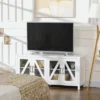 HOMCOM TV Cabinet Stand For TVs Up To 58", Entertainment Center With Adjustable Shelves, 4 Glass Doors And 4 Cable Holes For Living Room, White -Homcom GUEST 248a721b 13f8 46b9 83d3 e47822711470
