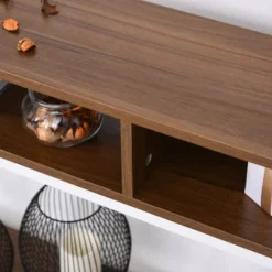 HOMCOM Industrial Style Entryway Console Table Desk With Shelf For Living Room, Or Bedroom -Homcom GUEST 268380b9 82aa 4776 a18a 9b9074386b94