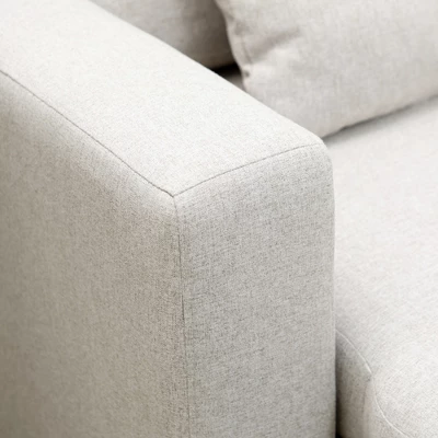 HOMCOM Sectional Sleeper Sofa, Linen Fabric L Shaped Couch With Pull Out Bed, Reversible Storage Chaise For Living Room, Apartment, 3-seat, Beige 7 HOMCOM Sectional Sleeper Sofa, Linen Fabric L Shaped Couch With Pull Out Bed, Reversible Storage Chaise For Living Room, Apartment, 3-seat, Beige - Image 5