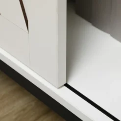 HOMCOM Buffet Cabinet, Farmhouse Sideboard, Coffee Bar Cabinet With Adjustable Shelf, Sliding Barn Door For Kitchen And Living Room 13 HOMCOM Buffet Cabinet, Farmhouse Sideboard, Coffee Bar Cabinet With Adjustable Shelf, Sliding Barn Door For Kitchen And Living Room -Homcom GUEST 2a276d8c e2cd 4b18 a64e 1e79f0f657bc