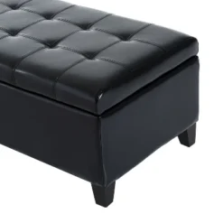 HOMCOM Large 51" Tufted Faux Leather Ottoman Storage Bench For Living Room, Entryway, Or Bedroom 16 HOMCOM Large 51" Tufted Faux Leather Ottoman Storage Bench For Living Room, Entryway, Or Bedroom -Homcom GUEST 2c8bb03b 6046 45ee 96a5 2f21aae1efd8