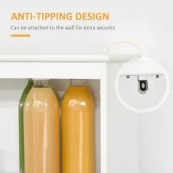 HOMCOM Modern 58" Kitchen Buffet With Hutch, Microwave Cabinet With Drawer And Storage Cupboard, White 10 HOMCOM Modern 58" Kitchen Buffet With Hutch, Microwave Cabinet With Drawer And Storage Cupboard, White -Homcom GUEST 2db034f6 c704 4e04 b467 b2af84da271a