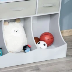HOMCOM Toy Chest, Kids Storage Organizer, Children Display Bookcase With Drawers For Toys, Clothes, Books -Homcom GUEST 2e2f4e70 94e1 47b1 a6e0 49983e2e857e