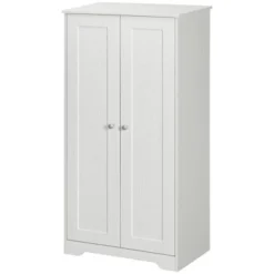 HOMCOM Kitchen Pantry Storage Cabinet, Freestanding Kitchen Cupboard With 2 Doors, Adjustable Shelves For Living Room, Dining Room, Bedroom, White 9 HOMCOM Kitchen Pantry Storage Cabinet, Freestanding Kitchen Cupboard With 2 Doors, Adjustable Shelves For Living Room, Dining Room, Bedroom, White -Homcom GUEST 2f3b96f8 ece9 4c95 bff6 f3acdb008d65
