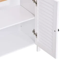 HOMCOM Under-Sink Storage Cabinet With Double Layers Bathroom Cabinet Space Saver Organizer 2 Door Floor Cabinet, White -Homcom GUEST 2fe89ff4 4411 4e9f 8ce9 7f739b6b1b80