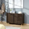 HOMCOM Modern Sideboard, Storage Cabinet, Accent Cupboard With 3 Drawers, Adjustable Shelf For Kitchen, Living Room, Brown 2 HOMCOM Modern Sideboard, Storage Cabinet, Accent Cupboard With 3 Drawers, Adjustable Shelf For Kitchen, Living Room, Brown -Homcom GUEST 34f62f96 2653 403f 97b3 6b9d7c795acc