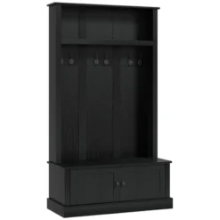 HOMCOM Hall Tree With Bench And Shoe Storage, Entryway Bench With Coat Rack, Mudroom Bench With Storage And Hooks For Hallway -Homcom GUEST 35299d5b 87aa 4d6a bf03 bdf153a66fff