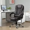 HOMCOM High-Back Executive Office Chair With Footrest, PU Leather Computer Chair With Reclining Function And Armrest, Ergonomic Office Chair, Coffee -Homcom GUEST 35f46f6f c3db 47b6 bdaa 376e2b540156