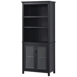 HOMCOM 71" Bookcase Storage Hutch Cabinet With Adjustable Shelves And Glass Doors For Home Office, Kitchen, Living Room 10 HOMCOM 71" Bookcase Storage Hutch Cabinet With Adjustable Shelves And Glass Doors For Home Office, Kitchen, Living Room -Homcom GUEST 35f72496 b6c5 4da3 bf6f 72deaca43d8d