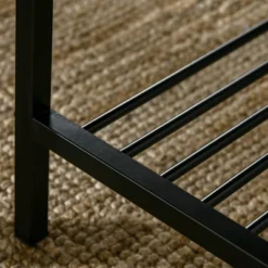 HOMCOM Industrial Dining Table Set, Kitchen Table And Chairs For 4, Dinner Table With Bench Set Metal Frame Storage Shelf, Dinette Set, Rustic Brown -Homcom GUEST 3930be97 7d54 4410 af0e cbb77d222998