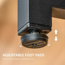 HOMCOM Two Person Home Office Desk With Elevated Monitor Shelf, Bottom CPU Tower Shelf And Large Desktop, Black/Brown 12 HOMCOM Two Person Home Office Desk With Elevated Monitor Shelf, Bottom CPU Tower Shelf And Large Desktop, Black/Brown -Homcom GUEST 3a0659f4 6701 4cee bf53 398be7844029