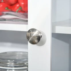 HOMCOM 67" Kitchen Buffet With Hutch, Microwave Cabinet With Framed Doors, 2 Drawers, Open Countertop, Cupboard For Dining Room, White -Homcom GUEST 3b48ba02 d22e 4b9a b4ec 3753d5128eb3