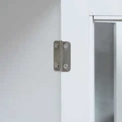 HOMCOM Sideboard, Buffet Cabinet With Storage, Adjustable Shelves, Credenza With 4 Glass Doors For Living Room, Study, White -Homcom GUEST 3f655887 a7be 4da0 9806 9afa4bda3e83