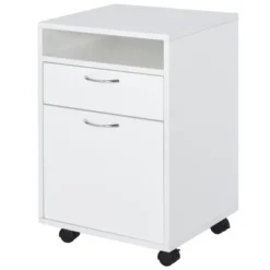 HOMCOM Mobile Storage Cabinet Organizer With Drawer And Cabinet, Printer Stand With Castors 17 HOMCOM Mobile Storage Cabinet Organizer With Drawer And Cabinet, Printer Stand With Castors -Homcom GUEST 409d7551 90c5 4f8d 972a 6b04ab6afd51