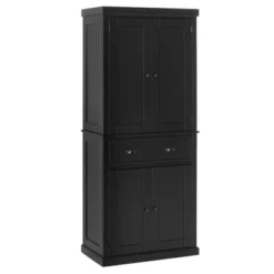 HOMCOM 72" Traditional Freestanding Kitchen Pantry Cupboard With 2 Cabinet, Drawer And Adjustable Shelves 20 HOMCOM 72" Traditional Freestanding Kitchen Pantry Cupboard With 2 Cabinet, Drawer And Adjustable Shelves -Homcom GUEST 431a3c91 e5ad 44b1 9a8e 5cbb73c54955
