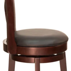 HOMCOM Traditional Bar Stool, 31 Inch Seat Height Barstool, Swivel PU Leather Upholstered Chair, With Cross Back And Rubberwood Frame 12 HOMCOM Traditional Bar Stool, 31 Inch Seat Height Barstool, Swivel PU Leather Upholstered Chair, With Cross Back And Rubberwood Frame -Homcom GUEST 436ce644 9ba1 4c43 8d58 b7d40b2325f3
