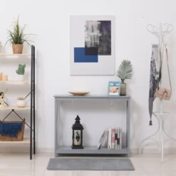 HOMCOM 2-Tier Console Table, Sofa Side Table With Storage Shelf, X Design For Entryway, Living Room, And Hallway 14 HOMCOM 2-Tier Console Table, Sofa Side Table With Storage Shelf, X Design For Entryway, Living Room, And Hallway -Homcom GUEST 438b3d07 641d 4abb b613 49244cdbead0