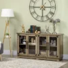 HOMCOM Farmhouse Sideboard, Buffet Cabinet, Coffee Bar Cabinet With 4 Glass Doors, Credenza, Distressed Grey 1 HOMCOM Farmhouse Sideboard, Buffet Cabinet, Coffee Bar Cabinet With 4 Glass Doors, Credenza, Distressed Grey -Homcom GUEST 442d5c66 79f5 448e aa1e 9e3196d7ed50