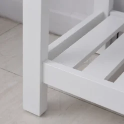 HOMCOM Freestanding Wood Bathroom Storage Tall Cabinet Organizer Tower With Shelves & Compact Design, White -Homcom GUEST 44f6604b 6585 4e3b a939 ccfa438fb602