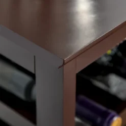 HOMCOM Wine Cabinet With 4 Bottle Wine Rack, Open Shelf, Acrylic Door Cabinet With Adjustable Shelf -Homcom GUEST 4510c1a2 3a86 4ae0 92c3 8f54d8569ce6